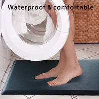 Anti Fatigue Mat Kitchen Comfort Standing Mat for Desk - Thick Waterproof Durable Pad - Non Slip Bottom Cushion Comfort at Home, Office, Garage Black (30"x20")