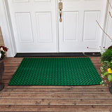 Rubber Door Mat Anti-Fatigue Floor Mats 23" x 35" for Kitchen Restaurant Bar Floor Mat New Garage Garden Commercial Indoor Outdoor Mat Green