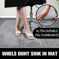 Office Chair Mats with Massage Ball Clear 4mm Thick 47" x 35" Chair Mats for Hard Floor - Multi-Purpose Desk Chair Mat for Low Pile Carpet Home & Office